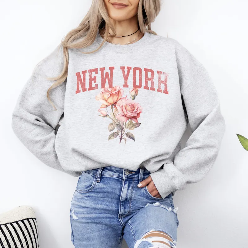 New York State Flower Sweatshirt sold by Refinery Number One