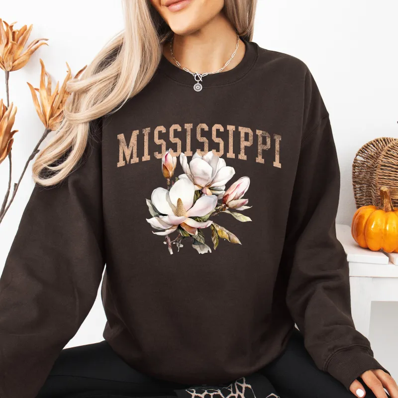 Mississippi State Flower Sweatshirt sold by Refinery Number One