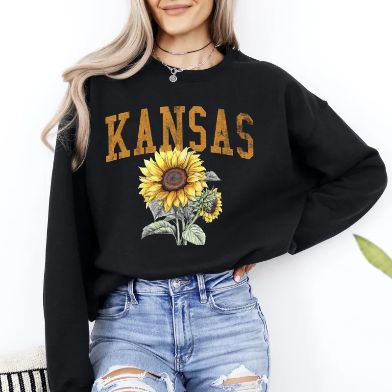 Kansas State Flower Sweatshirt sold by Refinery Number One