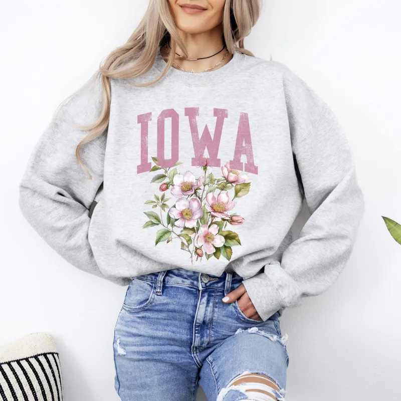 Iowa State Flower Sweatshirt sold by Refinery Number One