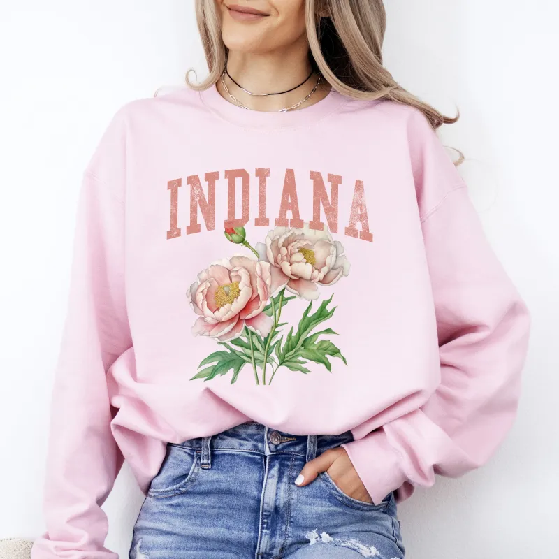 Indiana State Flower Sweatshirt sold by Refinery Number One
