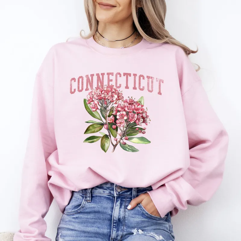 Connecticut State Flower Sweatshirt sold by Refinery Number One