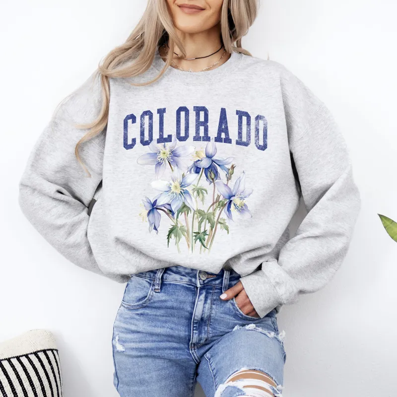 Colorado State Flower Sweatshirt sold by Refinery Number One