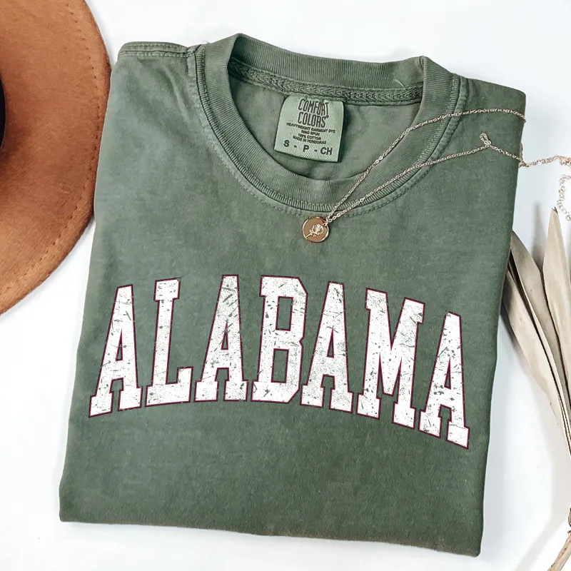 Alabama, Football, Sports, Game Day, Big Game, Touchdown, Tailgate Party, University, College, State, Tshirt Comfort Colors T-Shirt sold by Refinery Number One