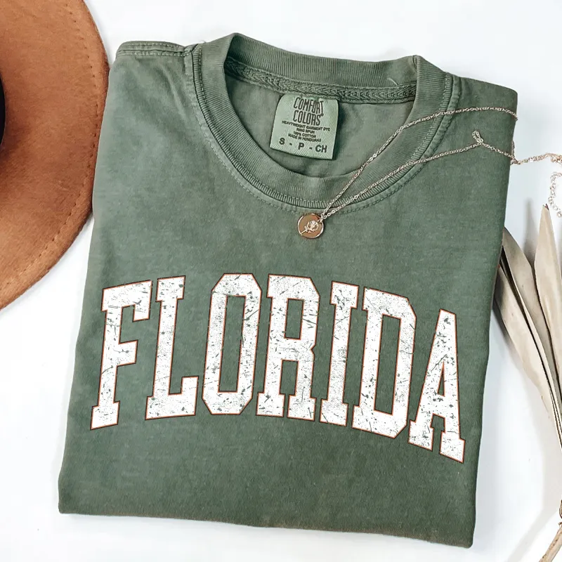Florida, Football, Sports, Game Day, Big Game, Touchdown, Tailgate Party, University, College, State Tshirt Comfort Colors T-Shirt sold by Refinery Number One