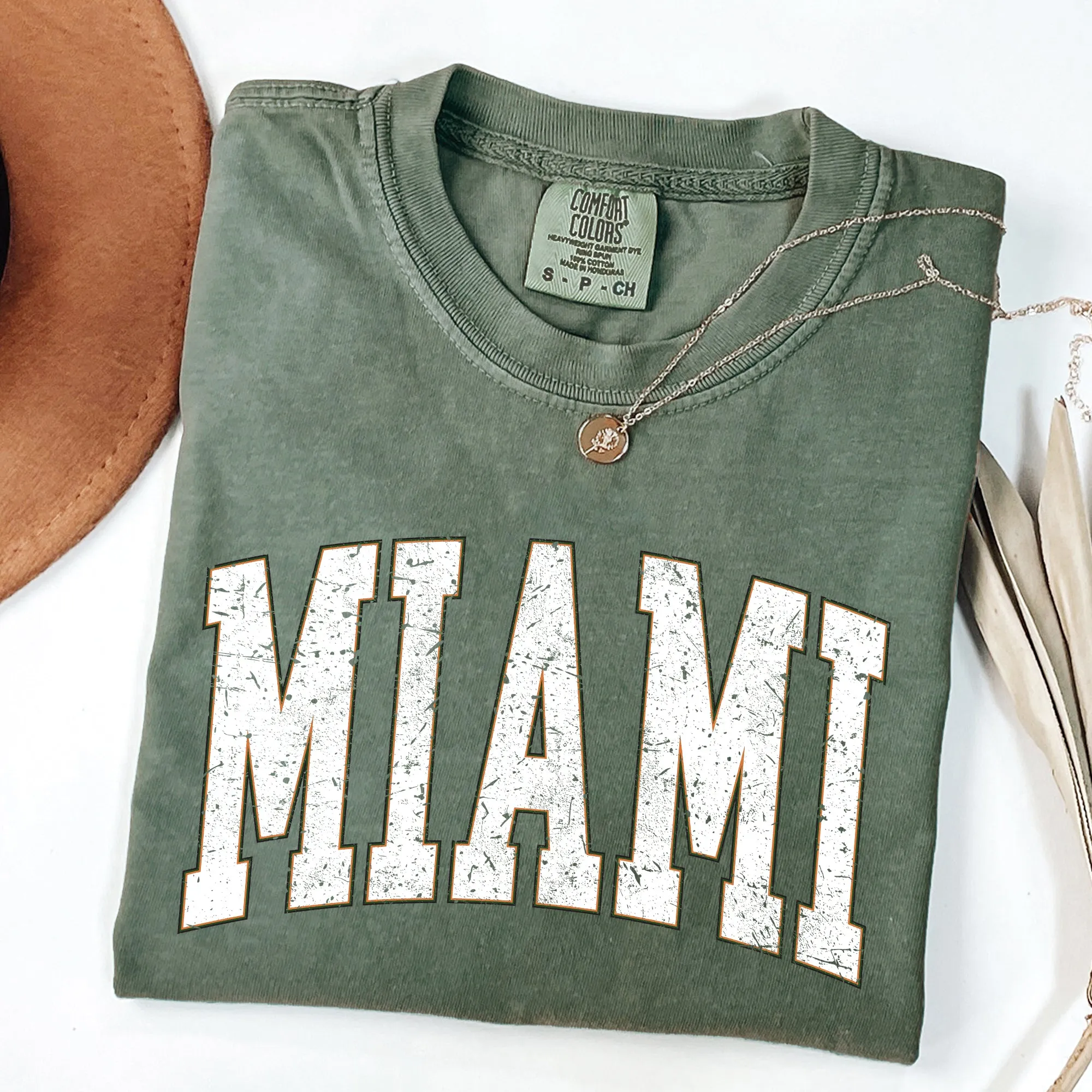 Miami, Football, Sports, Game Day, Big Game, Touchdown, Tailgate Party, University, College, State Tshirt Comfort Colors T-Shirt sold by Refinery Number One product image thumbnail 3