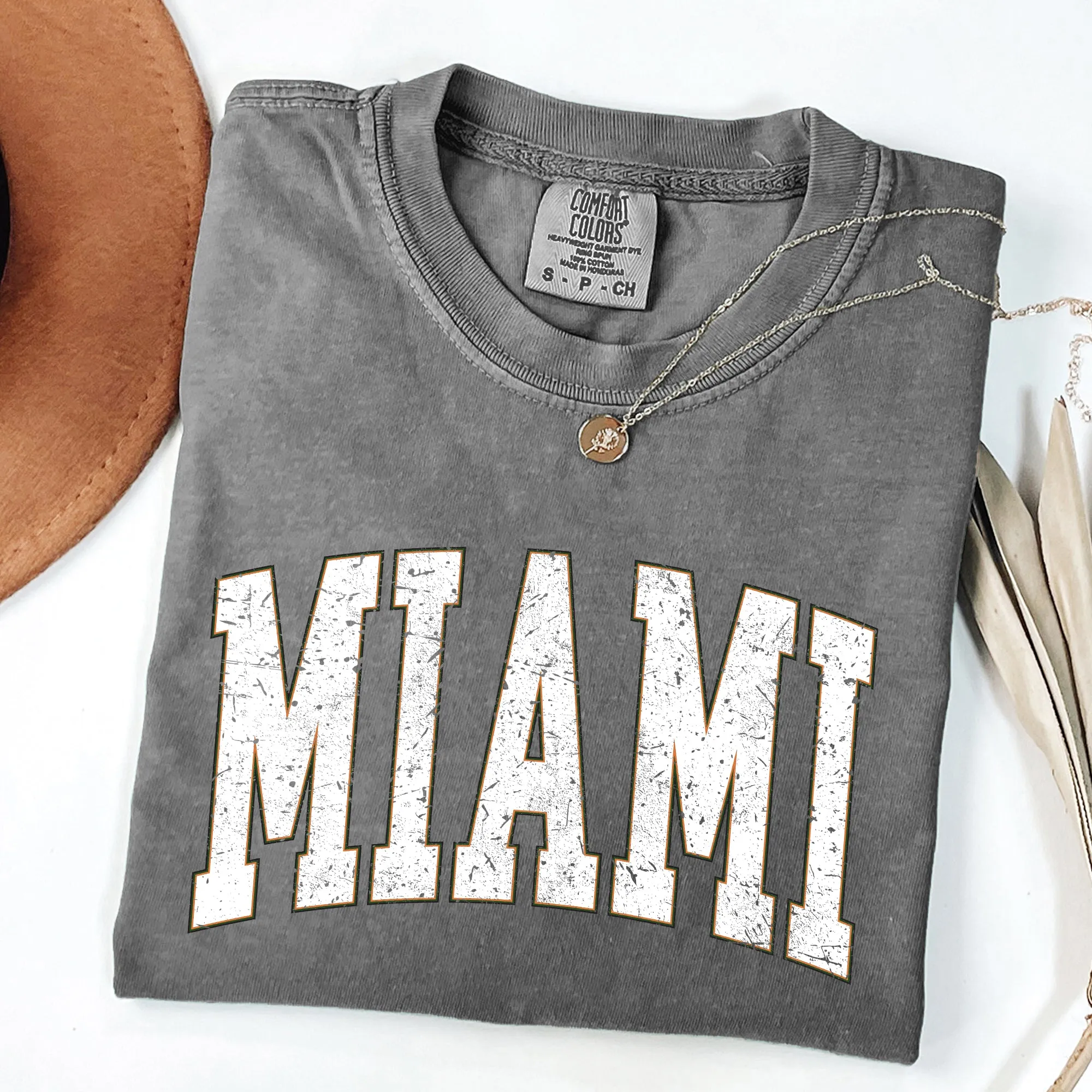 Miami, Football, Sports, Game Day, Big Game, Touchdown, Tailgate Party, University, College, State Tshirt Comfort Colors T-Shirt sold by Refinery Number One product image thumbnail 2