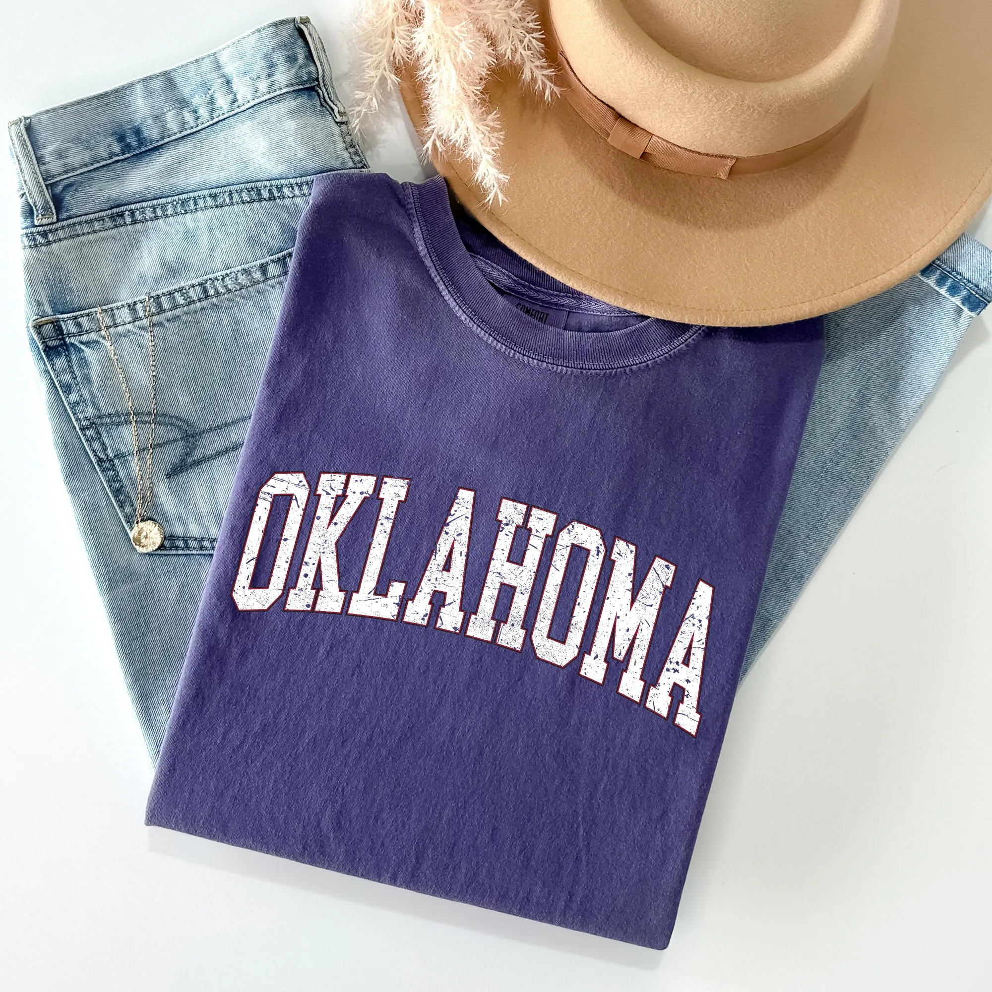 Oklahoma, Football, Sports, Game Day, Big Game, Touchdown, Tailgate Party, University, College, State Tshirt Comfort Colors T-Shirt sold by Refinery Number One product image thumbnail 4