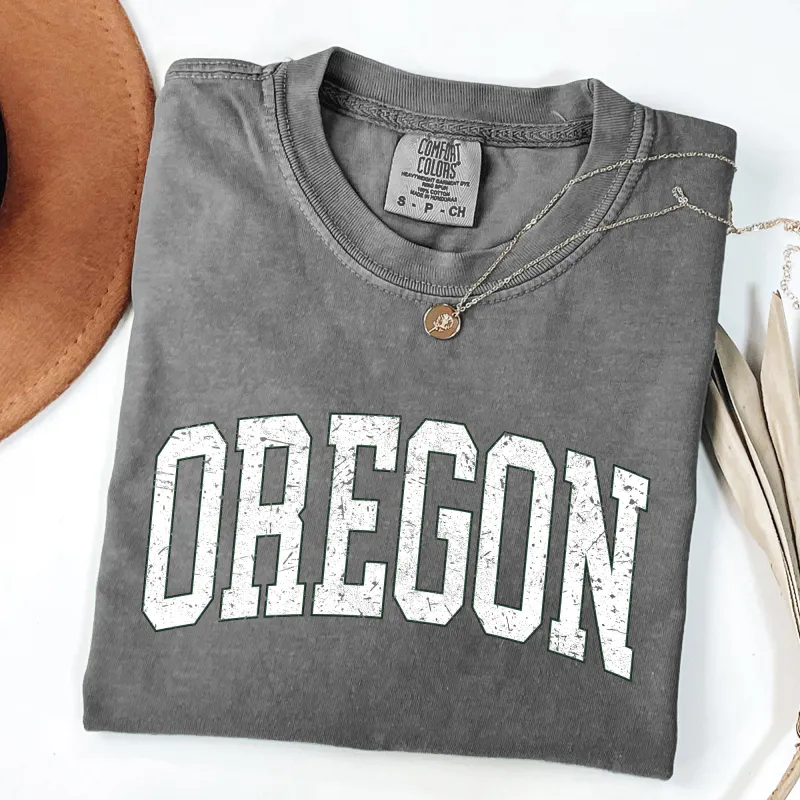 Oregon, Football, Sports, Game Day, Big Game, Touchdown, Tailgate Party, University, College, State Tshirt Comfort Colors T-Shirt sold by Refinery Number One
