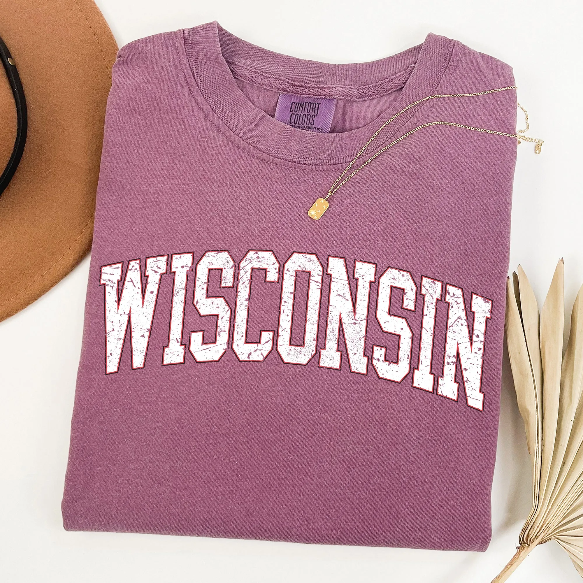 Wisconsin, Football, Sports, Game Day, Big Game, Touchdown, Tailgate Party, University, College, State Tshirt Comfort Colors T-Shirt sold by Refinery Number One product image thumbnail 2