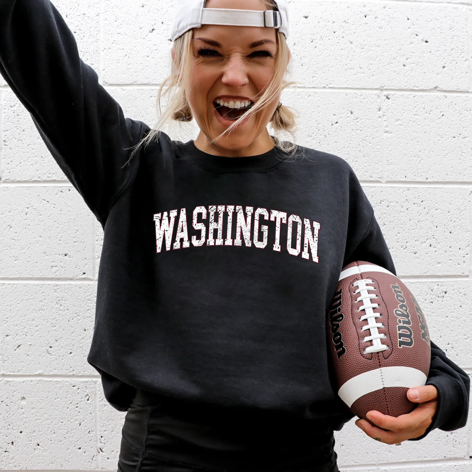 Washington, Football, Sports, Game Day, Big Game, Touchdown, Tailgate Party, University, College, State Sweatshirt sold by Refinery Number One