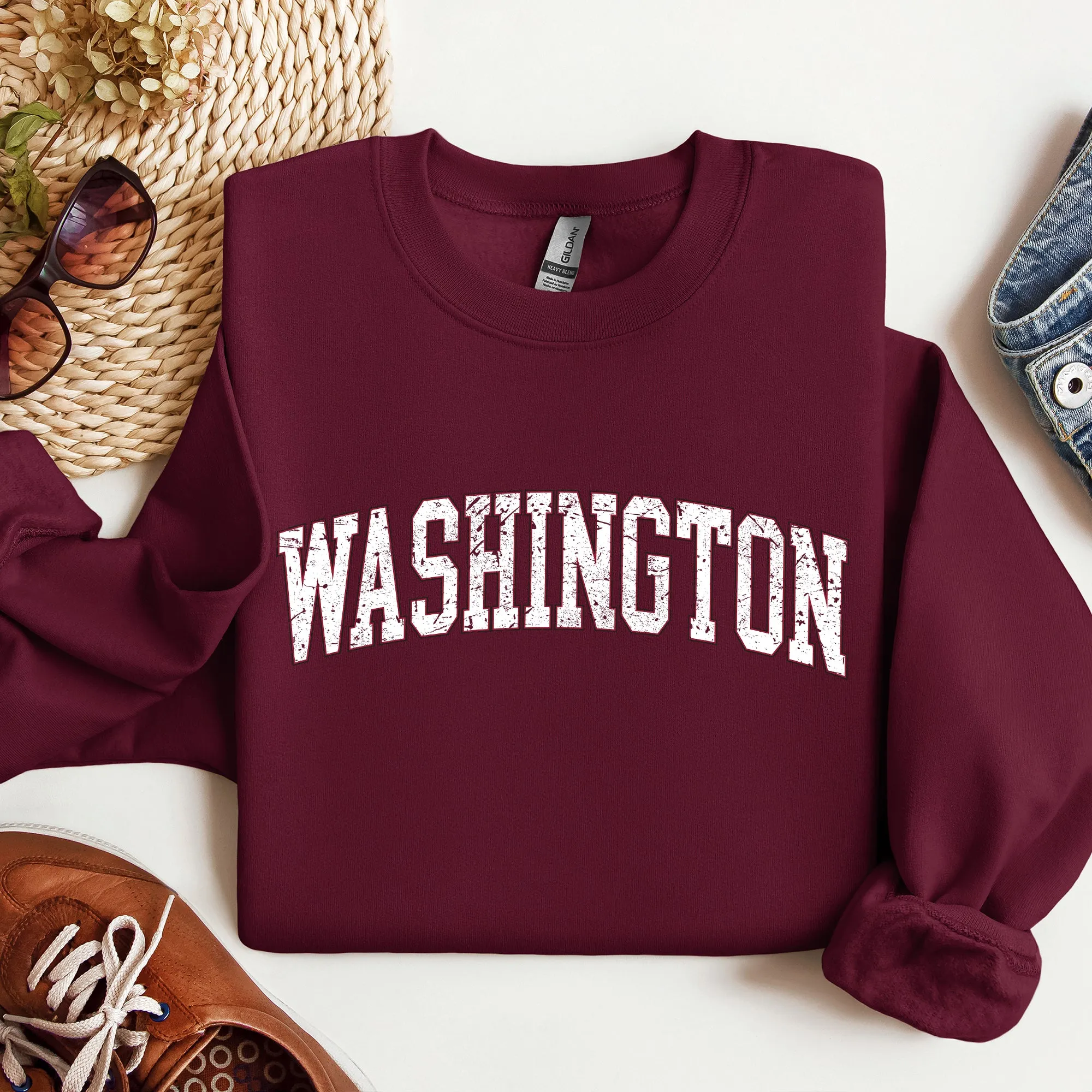 Washington, Football, Sports, Game Day, Big Game, Touchdown, Tailgate Party, University, College, State Sweatshirt sold by Refinery Number One product image thumbnail 4