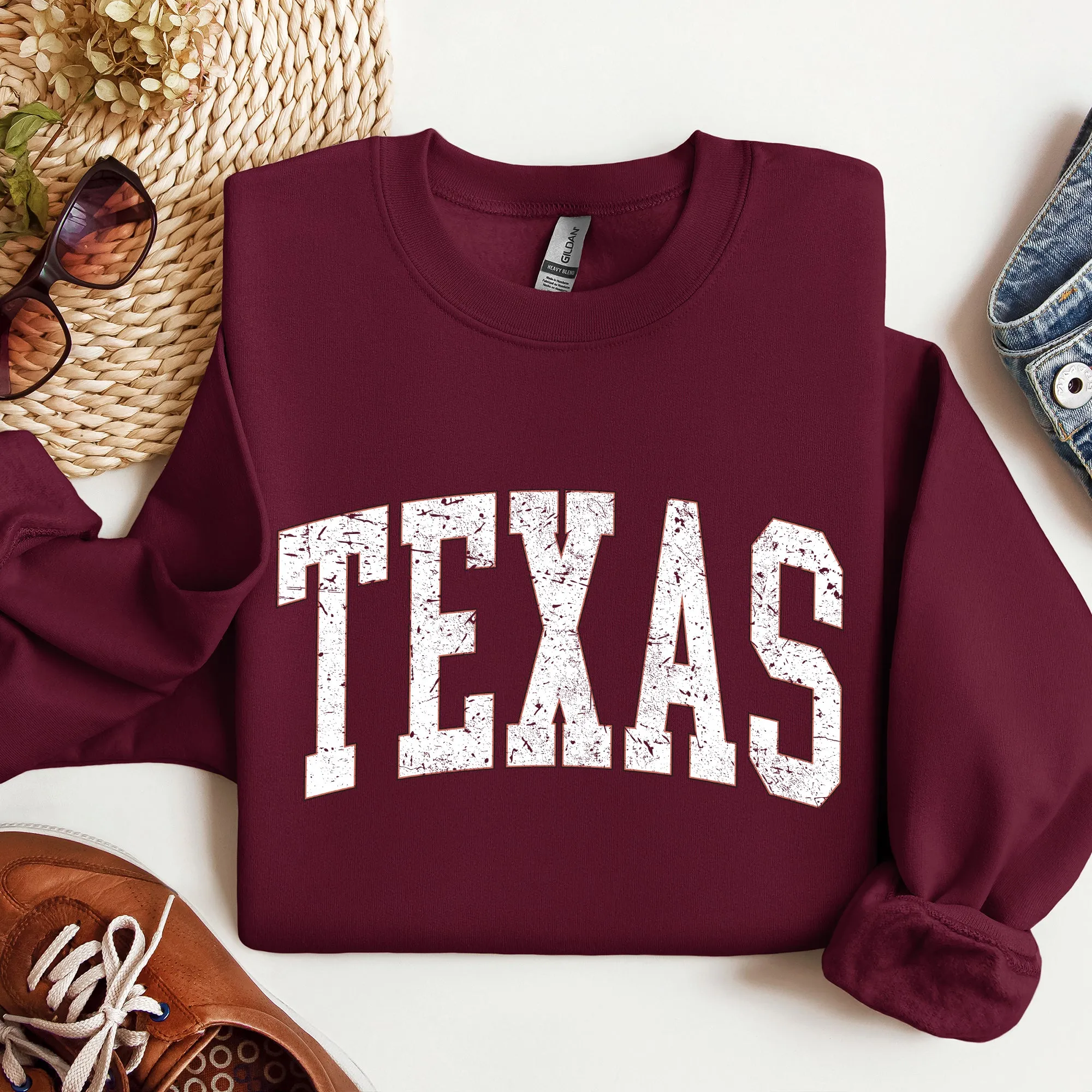 Texas, Football, Sports, Game Day, Big Game, Touchdown, Tailgate Party, University, College, State Sweatshirt sold by Refinery Number One product image thumbnail 5