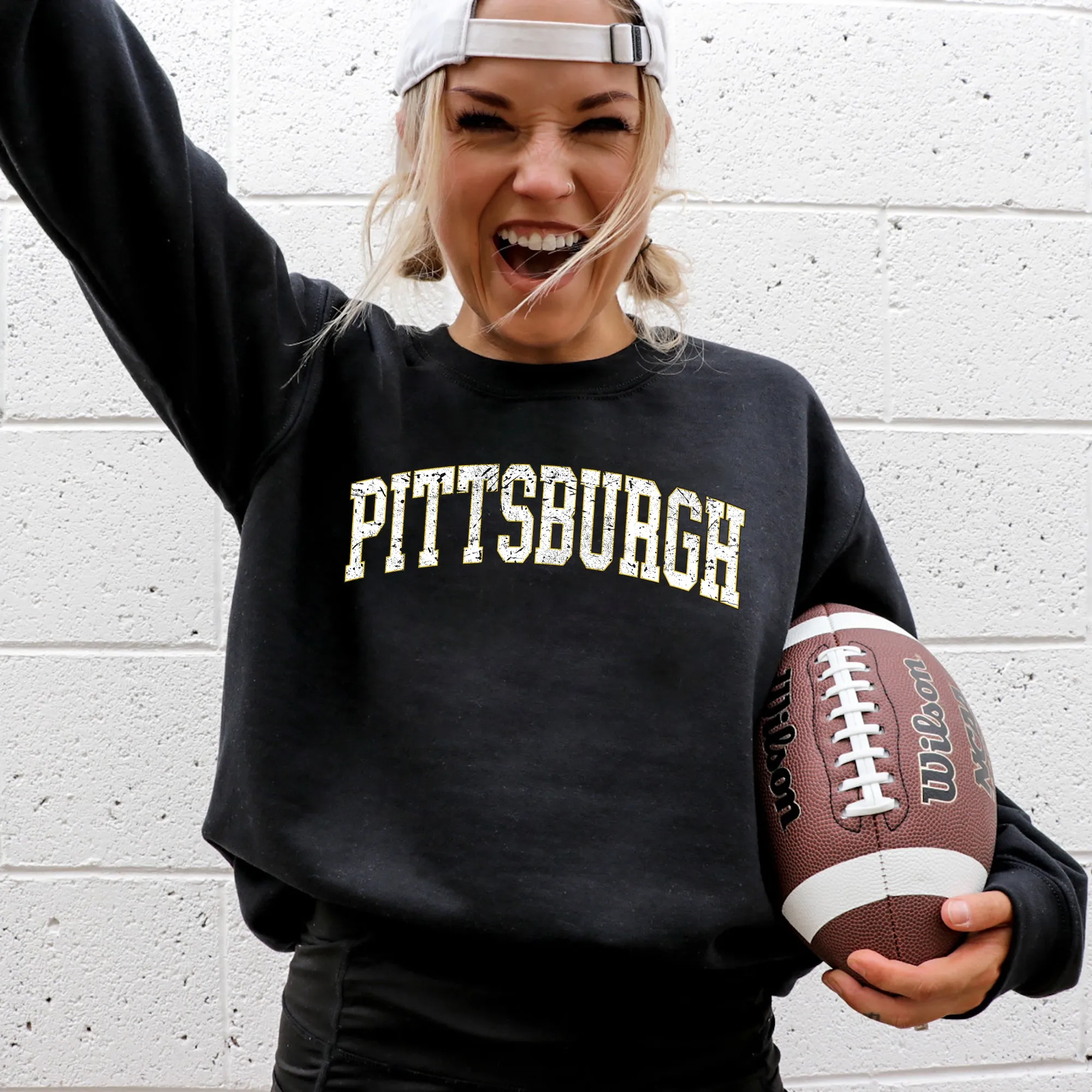 Pittsburgh, Football, Sports, Game Day, Big Game, Touchdown, Tailgate Party, University, College, State Sweatshirt sold by Refinery Number One product image thumbnail 2
