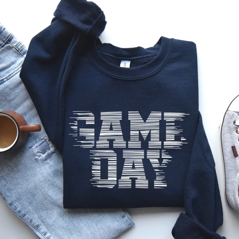 Game Day, Vintage, Football, Sports, Big Game, Touchdown, Tailgate Party Sweatshirt sold by Refinery Number One