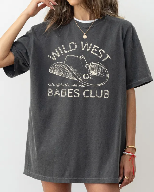 Wild West Babes Club, Cowboys, Cowgirls, Country, Western Shirt Comfort Colors T-Shirt sold by Refinery Number One