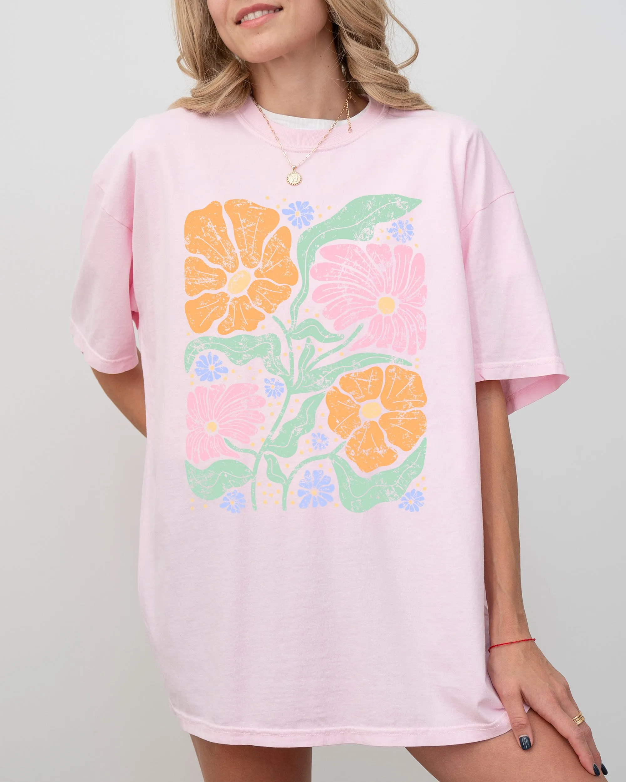 Soft, Gorgeous Abstract Flowers, Boho Floral Design, Summer Vibes, Gardening, Festival, Nature Shirt Comfort Colors T-Shirt sold by Refinery Number One product image thumbnail 5