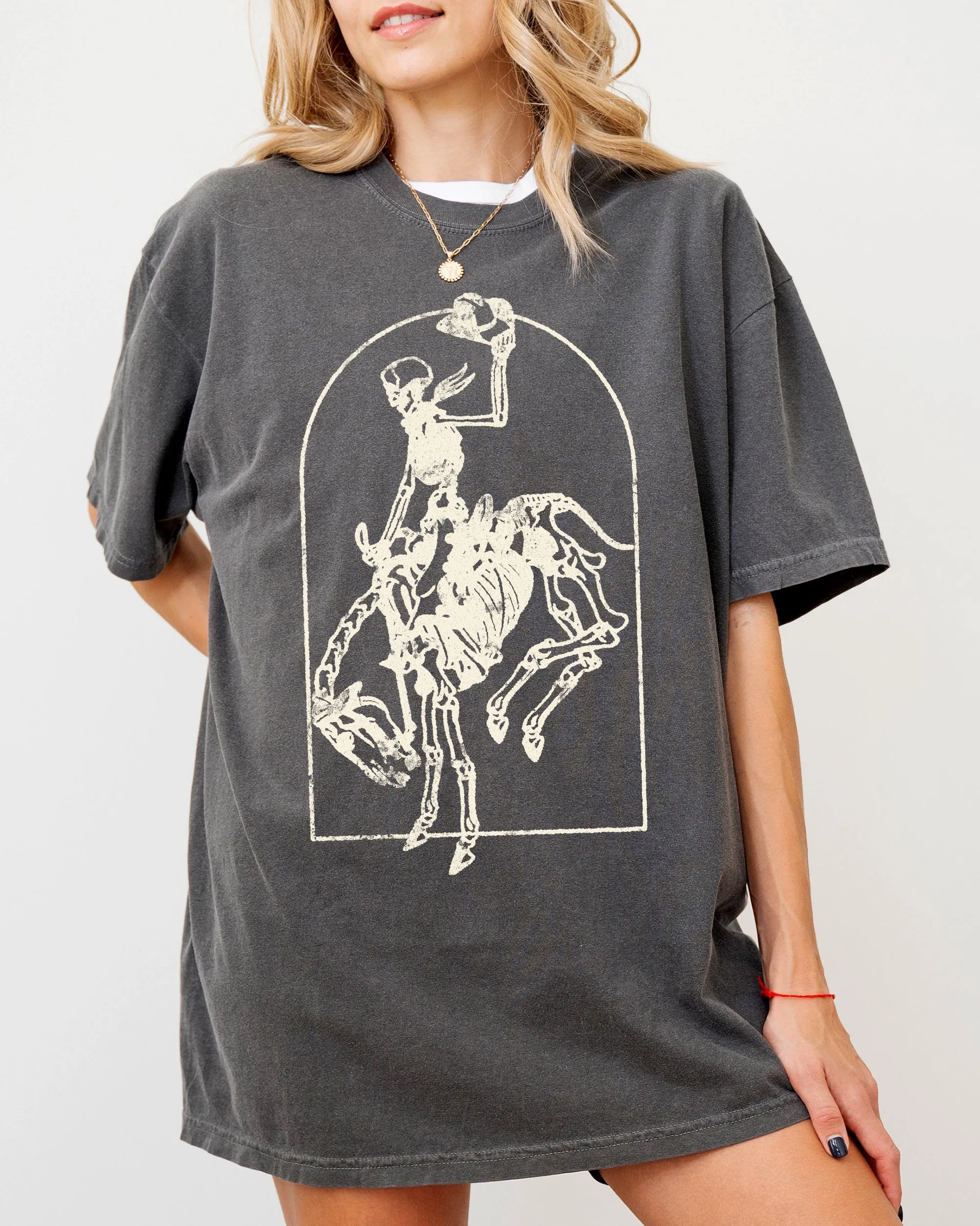 Skeleton Rodeo Rider, Cowboy, Horse, Bronco, Western, Country Shirt Comfort Colors T-Shirt sold by Refinery Number One product image thumbnail 3