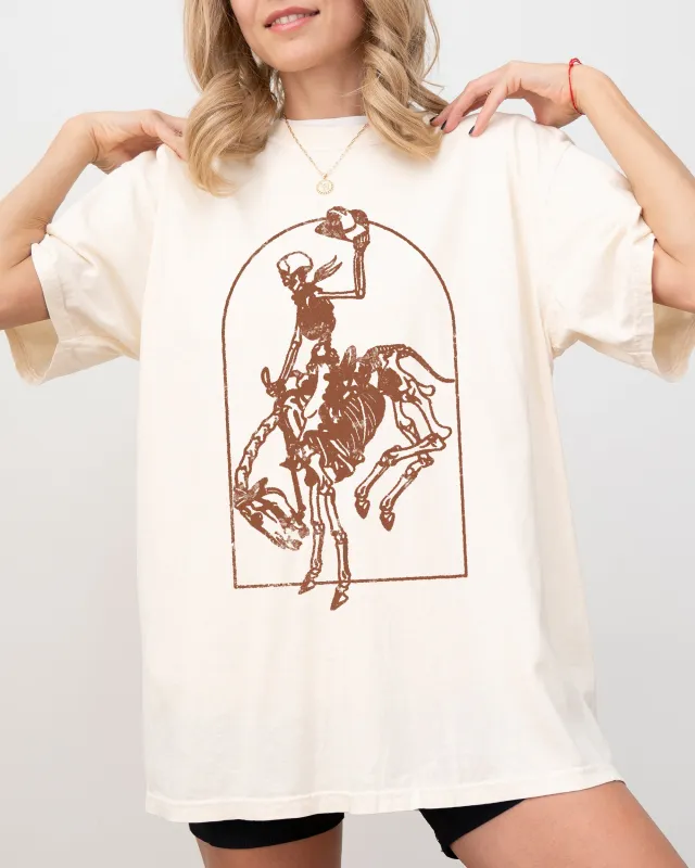 Skeleton Rodeo Rider, Cowboy, Horse, Bronco, Western, Country Shirt Comfort Colors T-Shirt sold by Refinery Number One