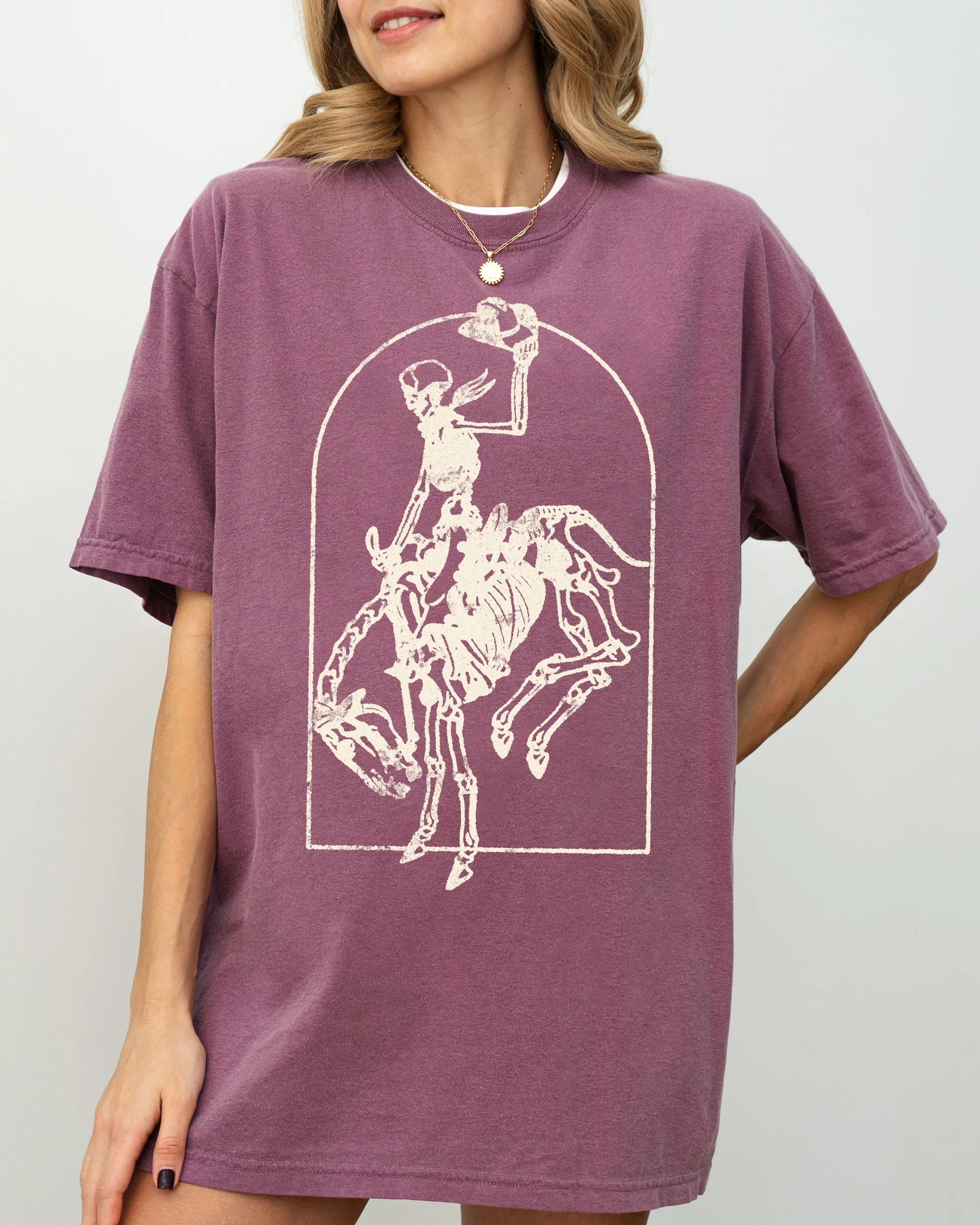 Skeleton Rodeo Rider, Cowboy, Horse, Bronco, Western, Country Shirt Comfort Colors T-Shirt sold by Refinery Number One product image thumbnail 5