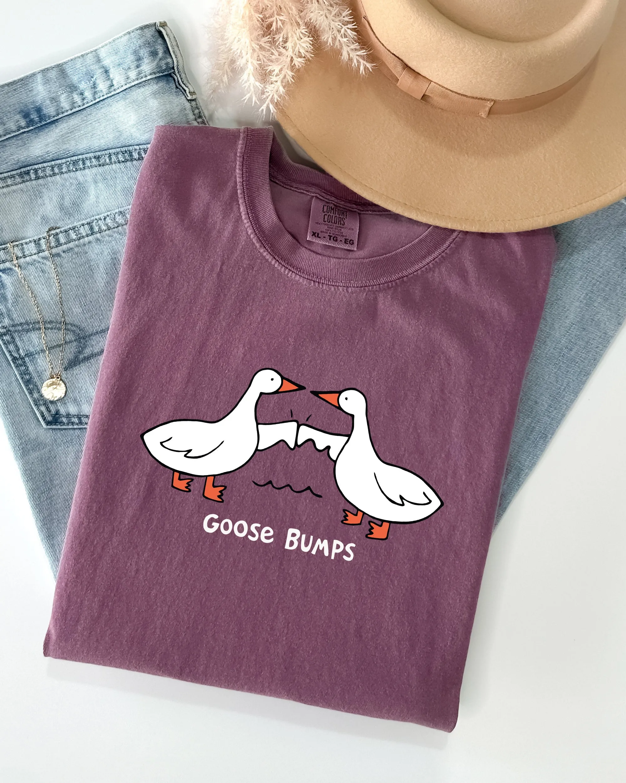 Goose Bumps, Funny, Meme, Joke, Aesthetic Shirt Comfort Colors T-Shirt sold by Refinery Number One product image thumbnail 5
