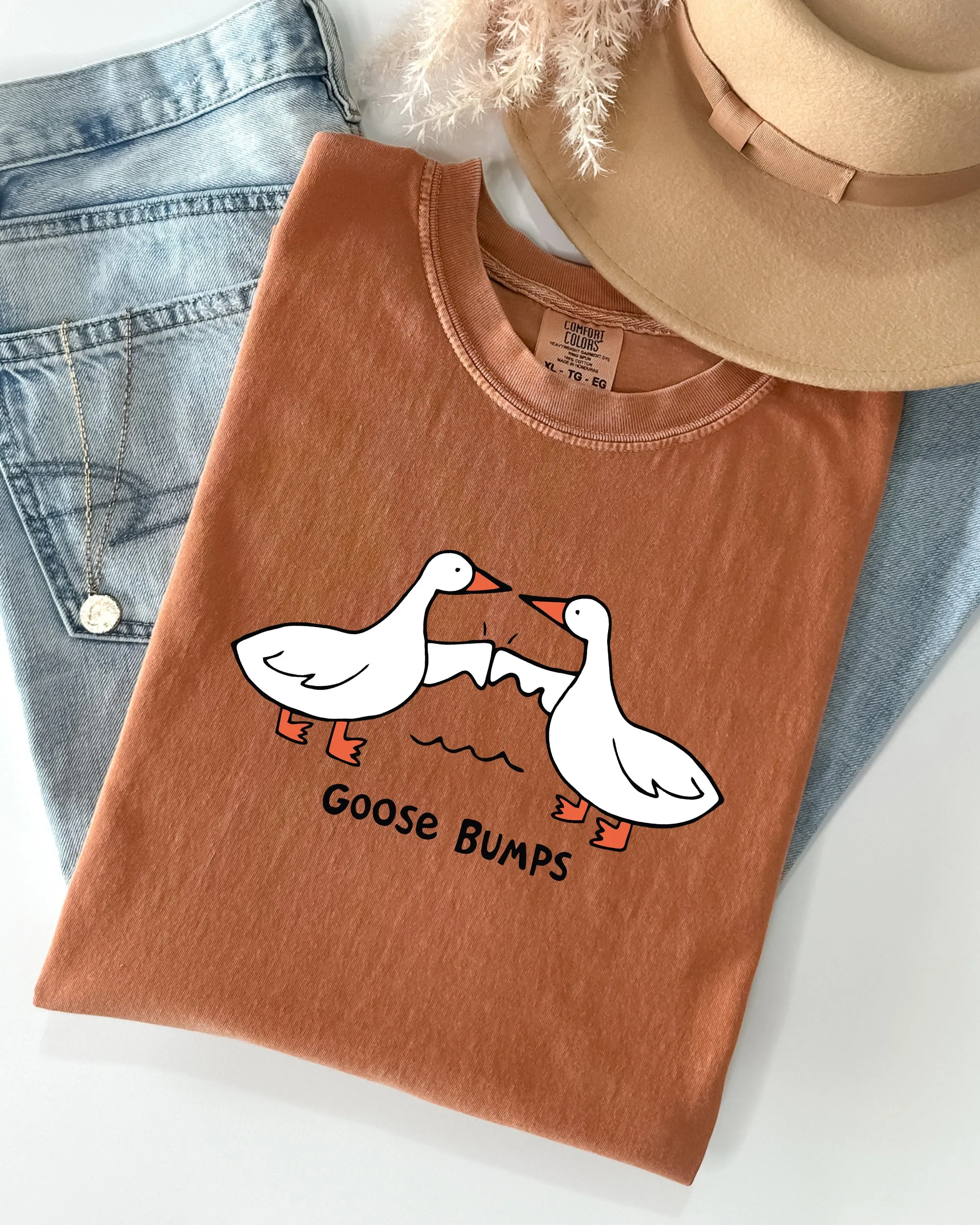 Goose Bumps, Funny, Meme, Joke, Aesthetic Shirt Comfort Colors T-Shirt sold by Refinery Number One product image thumbnail 3