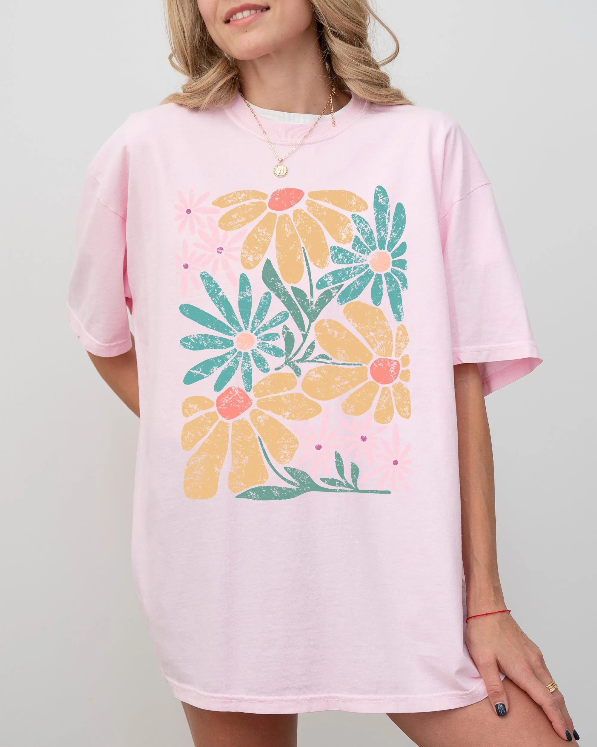 Chic, Gorgeous Abstract Flowers, Boho Floral Design, Summer Vibes, Gardening, Festival, Nature Shirt Comfort Colors T-Shirt sold by Refinery Number One product image thumbnail 5
