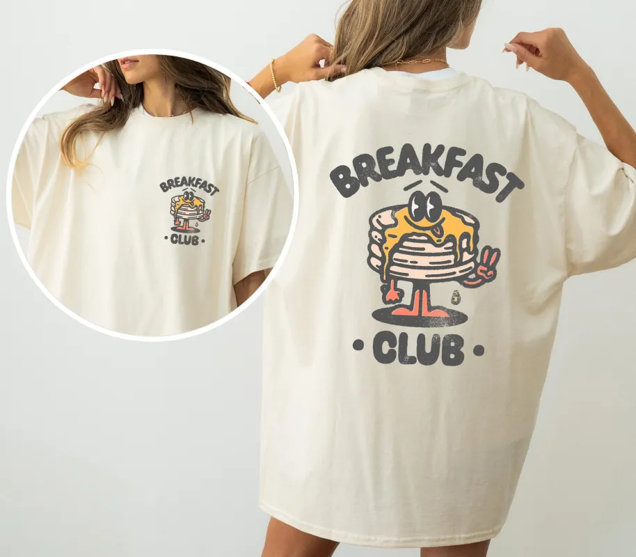 Breakfast Club, Front and Back, Pancakes, Vintage, Retro, Movie Shirt Comfort Colors T-Shirt sold by Refinery Number One