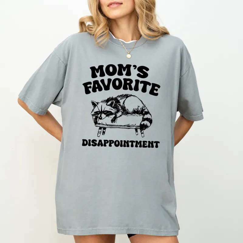 Mom's Favorite Disappointment, Funny, Raccoon, Aesthetic, Meme Shirt Comfort Colors T-Shirt sold by Refinery Number One