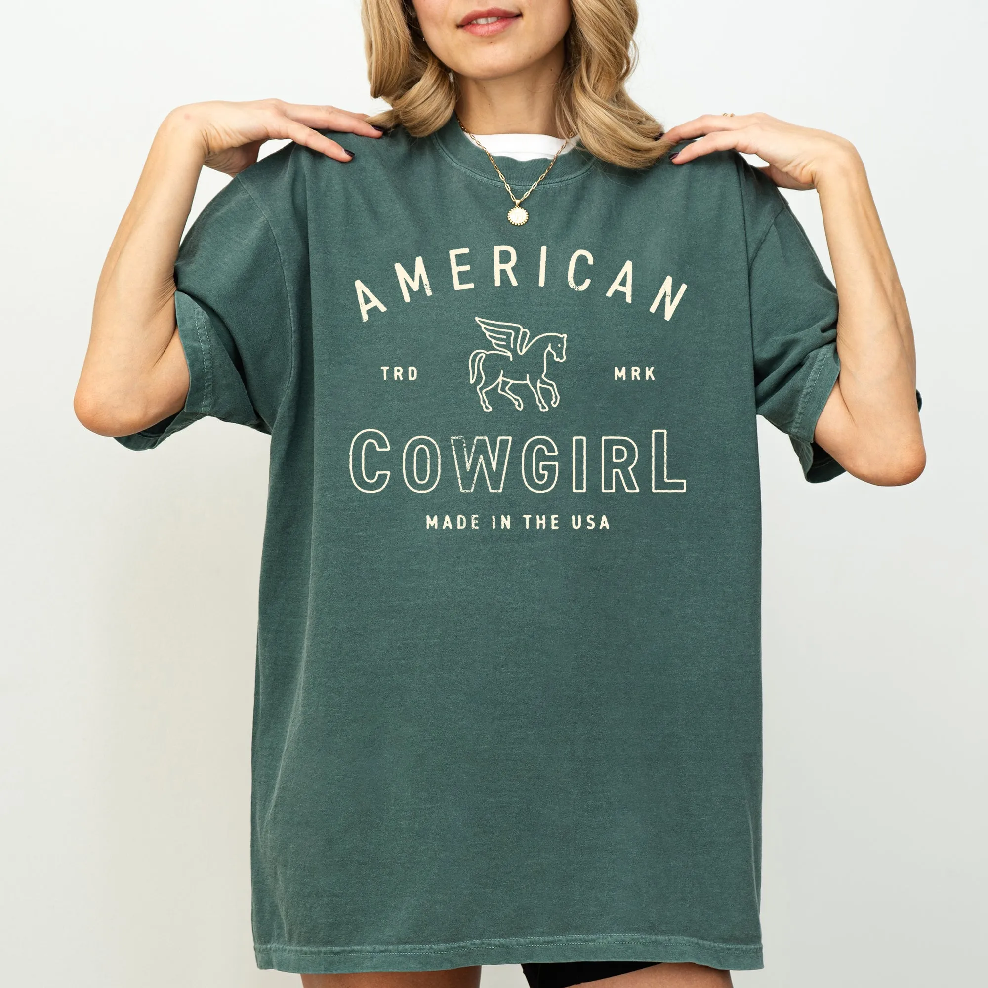 American Cowgirl, Retro, Western, Country, Classic, Vintage Shirt Comfort Colors T-Shirt sold by Refinery Number One product image thumbnail 4