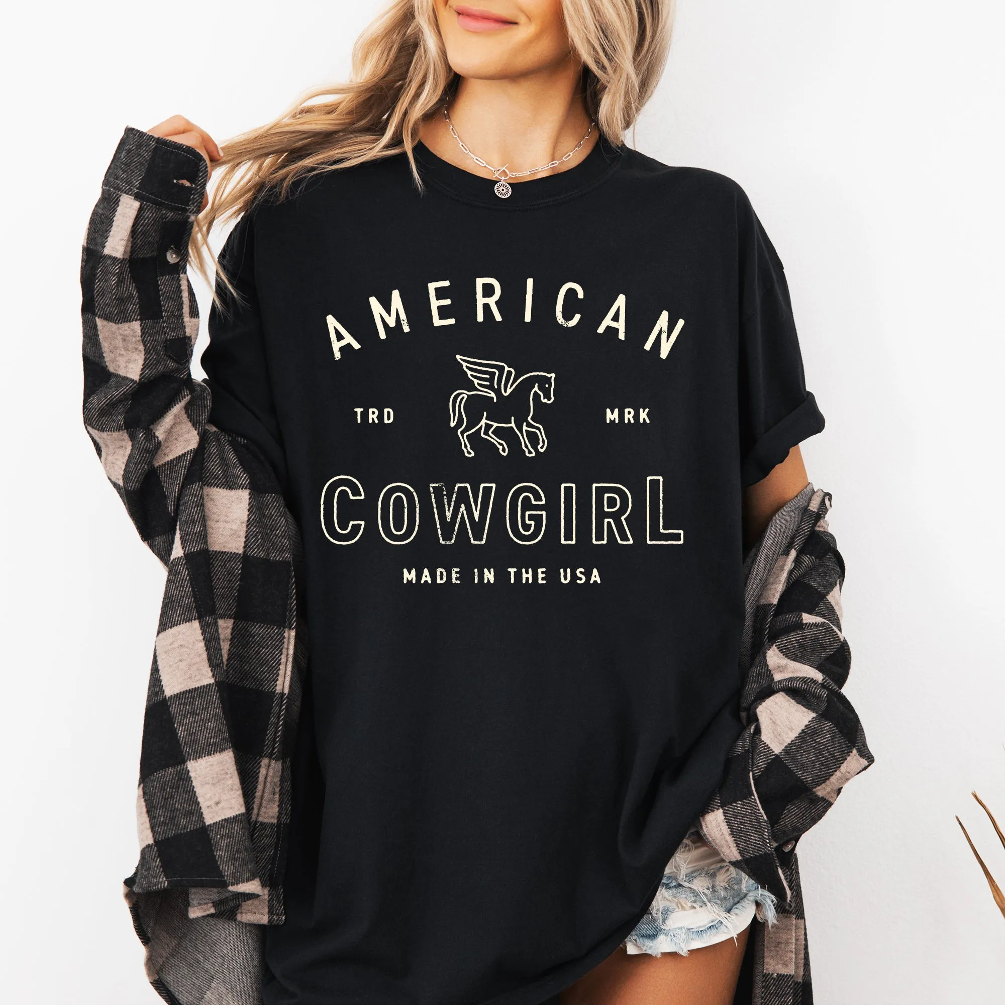 American Cowgirl, Retro, Western, Country, Classic, Vintage Shirt Comfort Colors T-Shirt sold by Refinery Number One product image thumbnail 5