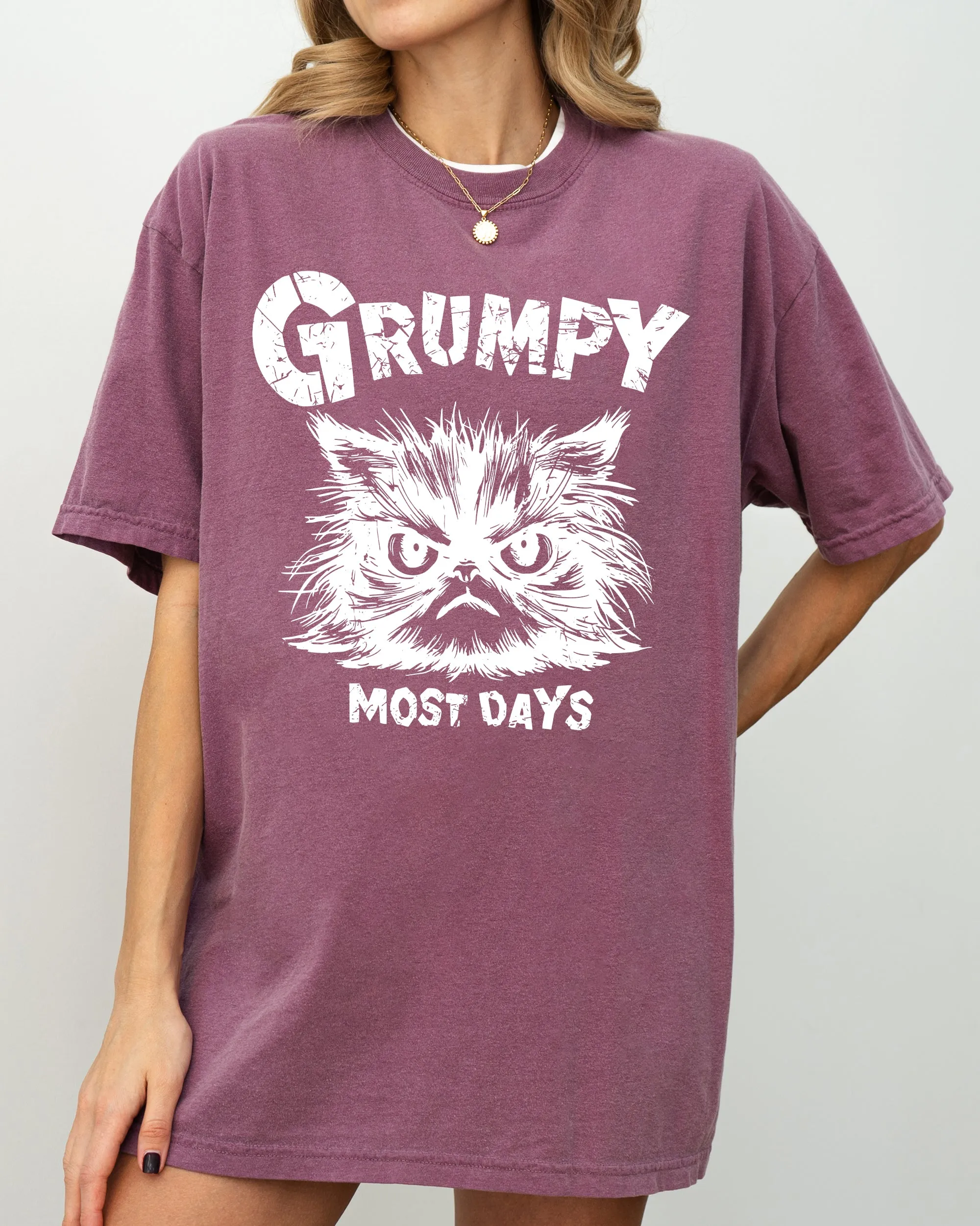 Grumpy Cat, Funny, Snarky, Sarcasm, Grumpy Most Days, Trendy Shirt Comfort Colors T-Shirt sold by Refinery Number One product image thumbnail 4