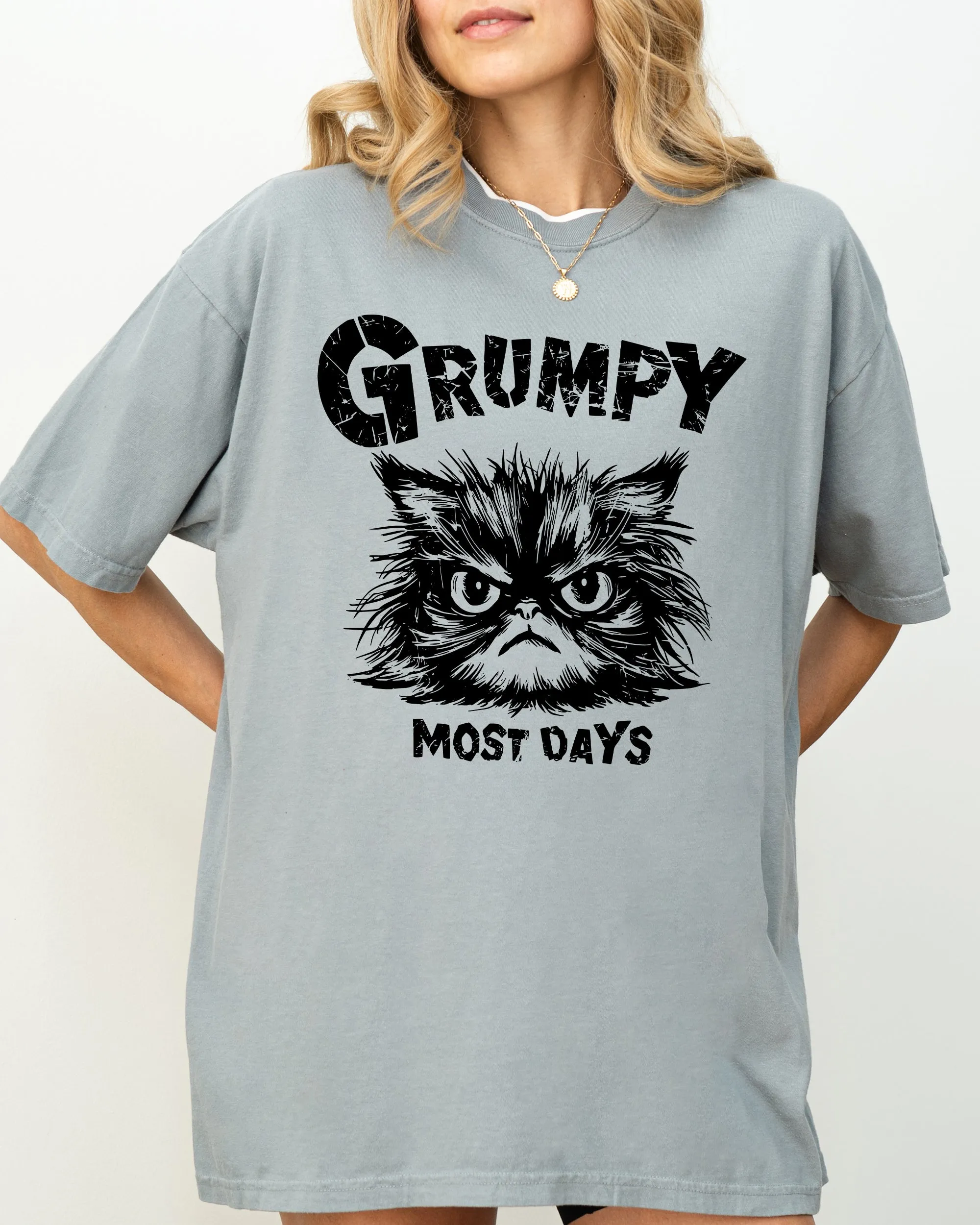 Grumpy Cat, Funny, Snarky, Sarcasm, Grumpy Most Days, Trendy Shirt Comfort Colors T-Shirt sold by Refinery Number One product image thumbnail 2