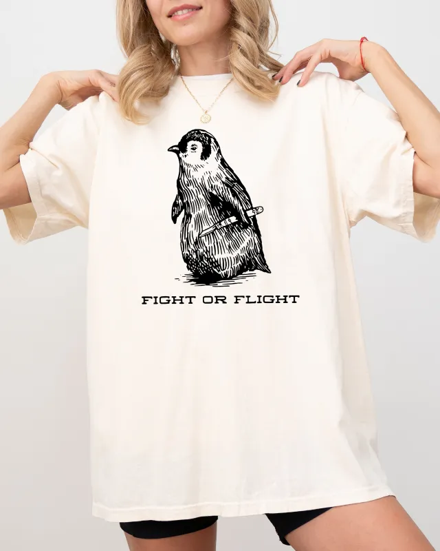 Fight For Flight, Penguin, Funny, Aesthetic, Meme, Trendy, Bird Shirt Comfort Colors T-Shirt sold by Refinery Number One