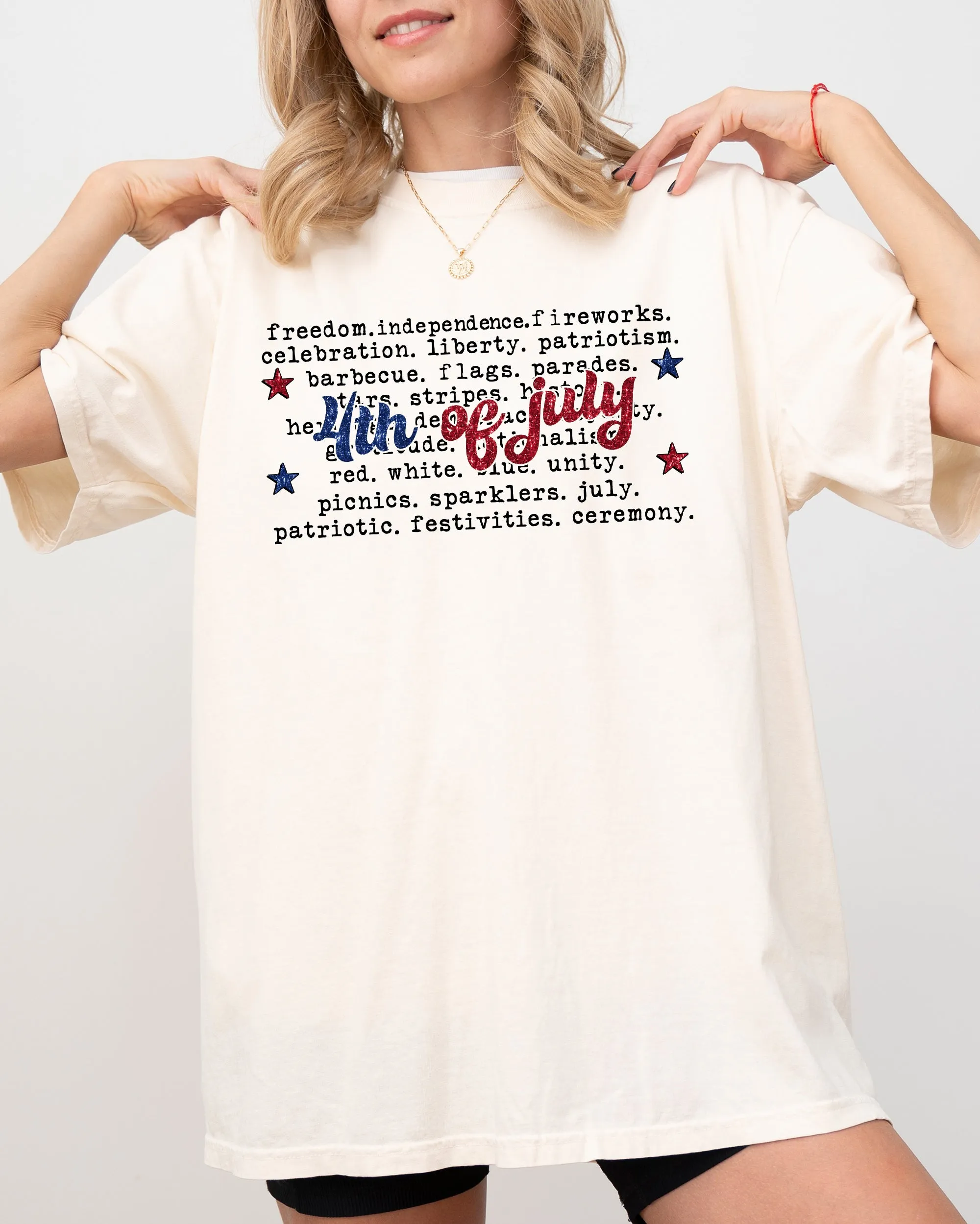 4th of July, America, USA, Retro, Patriotic, Independence Day, Fourth of July Tshirt Comfort Colors T-Shirt sold by Refinery Number One