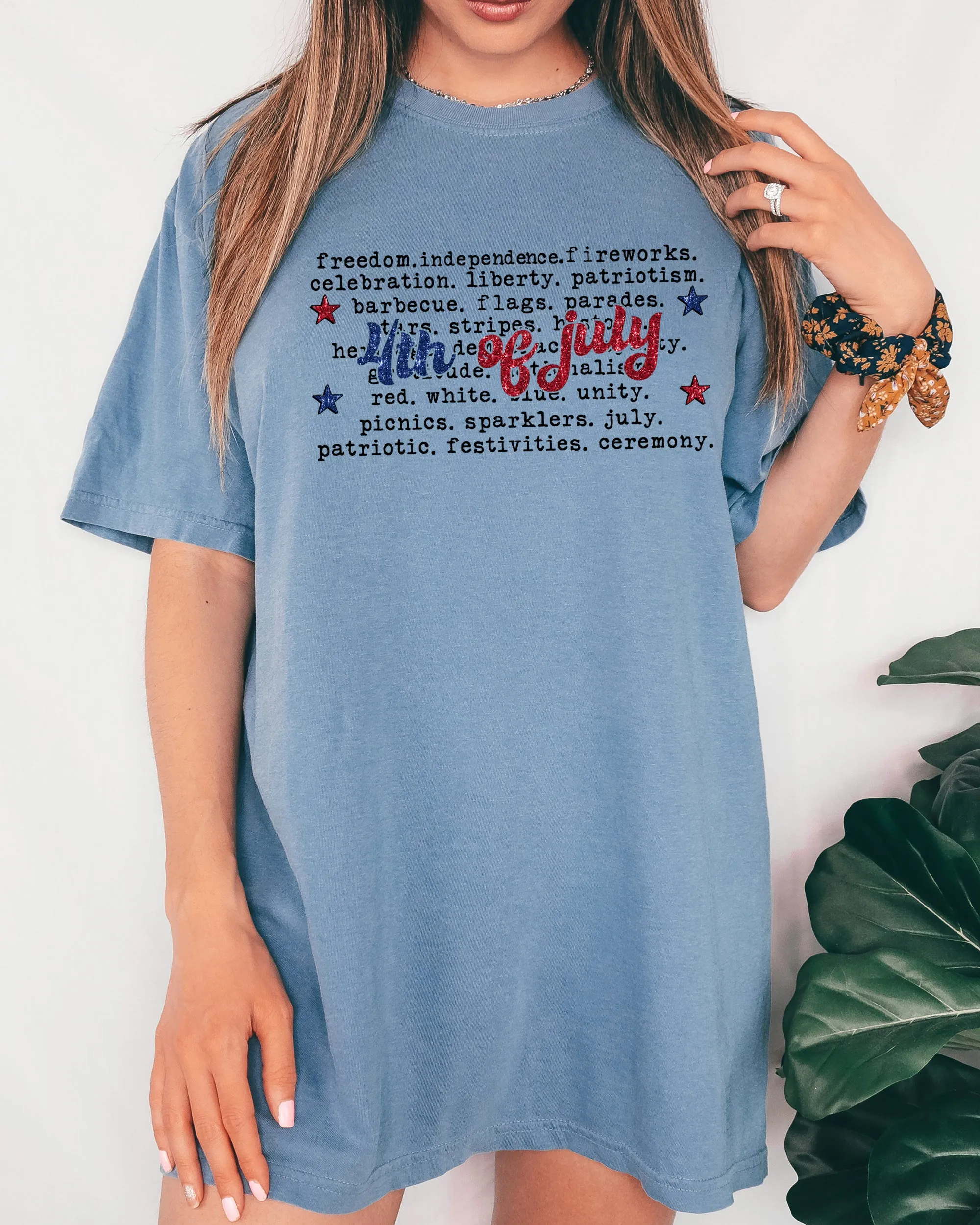 4th of July, America, USA, Retro, Patriotic, Independence Day, Fourth of July Tshirt Comfort Colors T-Shirt sold by Refinery Number One product image thumbnail 3