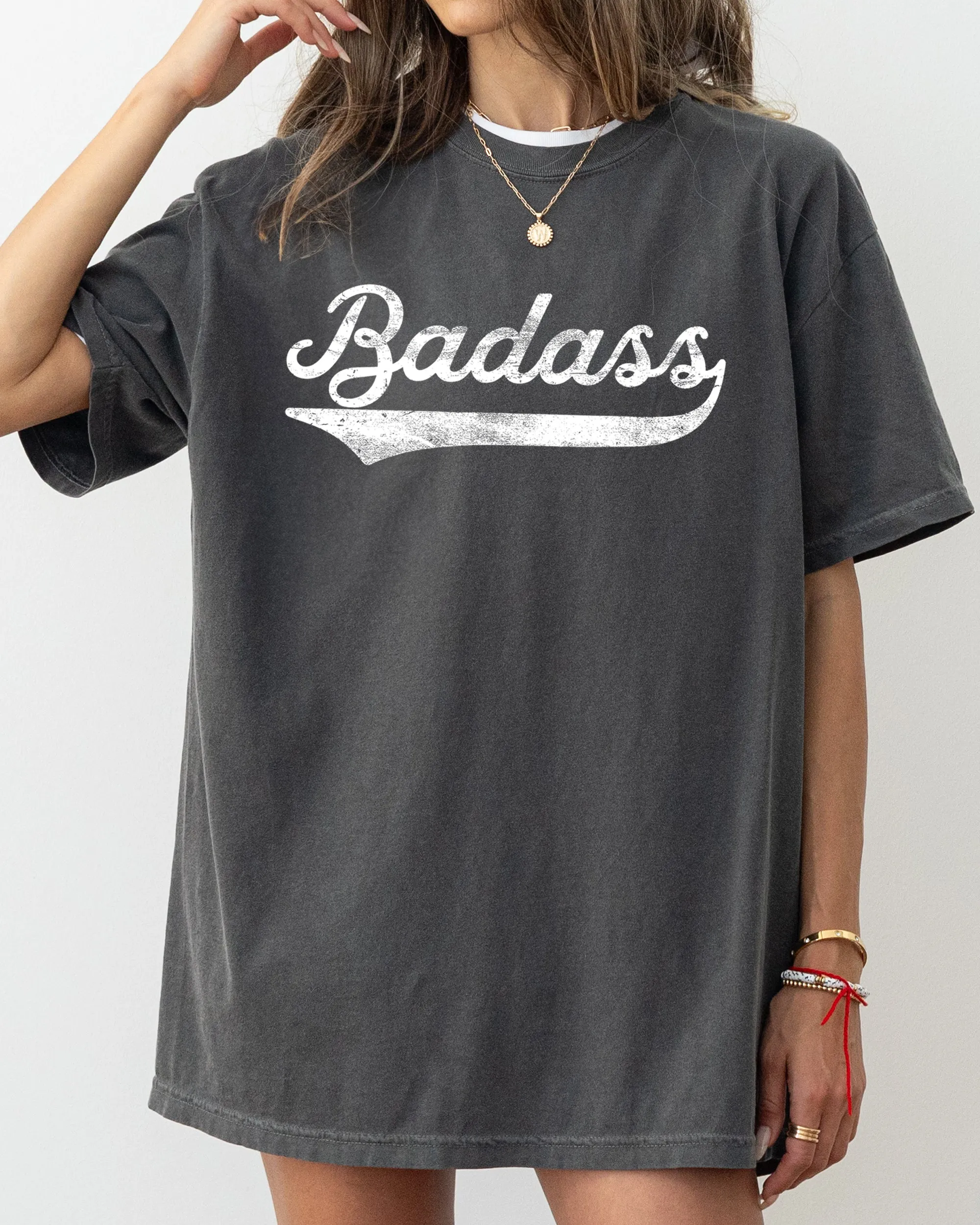 Bad Ass, Vulgar, Funny, Humorous, Retro, Aesthetic Tshirt Comfort Colors T-Shirt sold by Refinery Number One