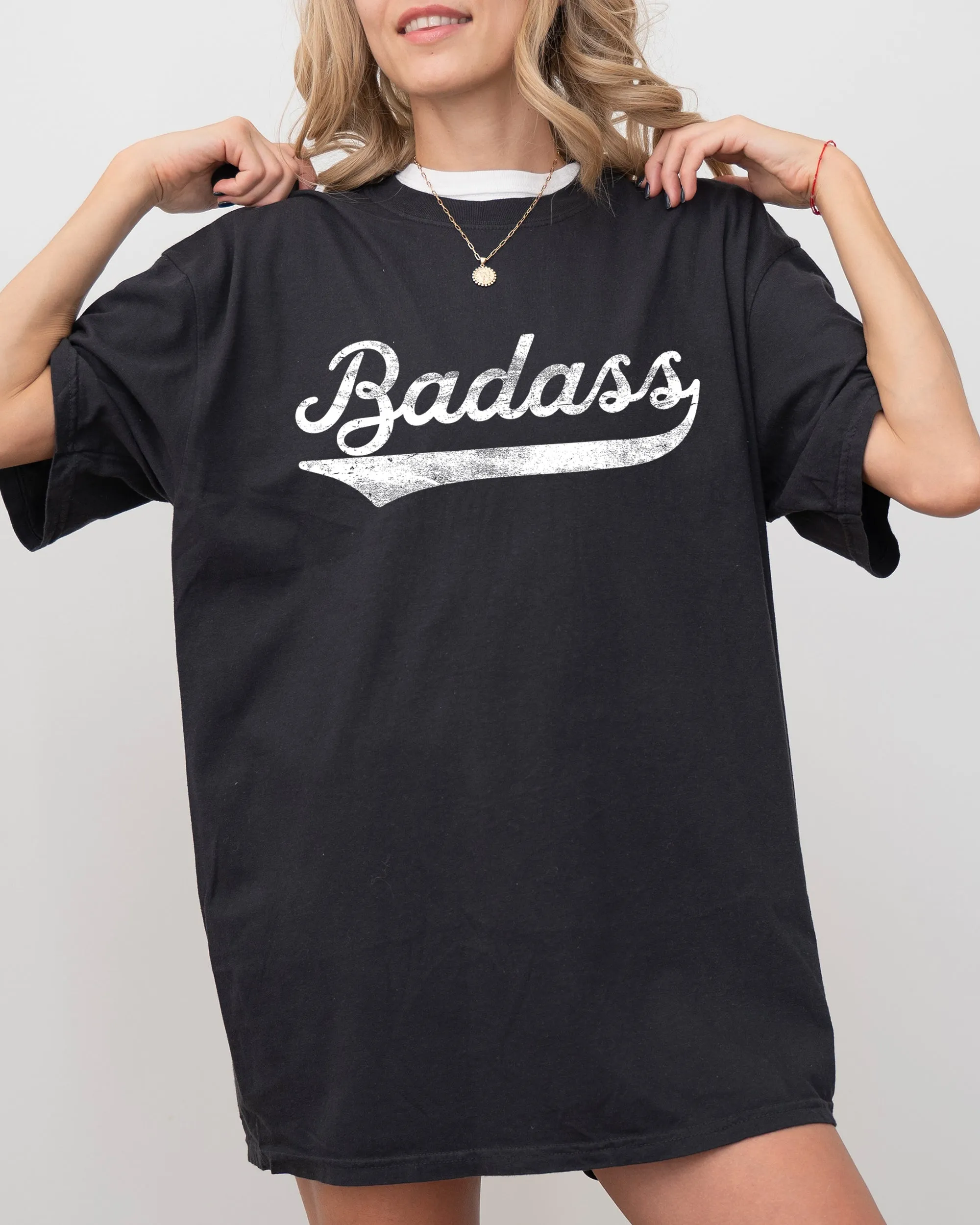 Bad Ass, Vulgar, Funny, Humorous, Retro, Aesthetic Tshirt Comfort Colors T-Shirt sold by Refinery Number One product image thumbnail 3