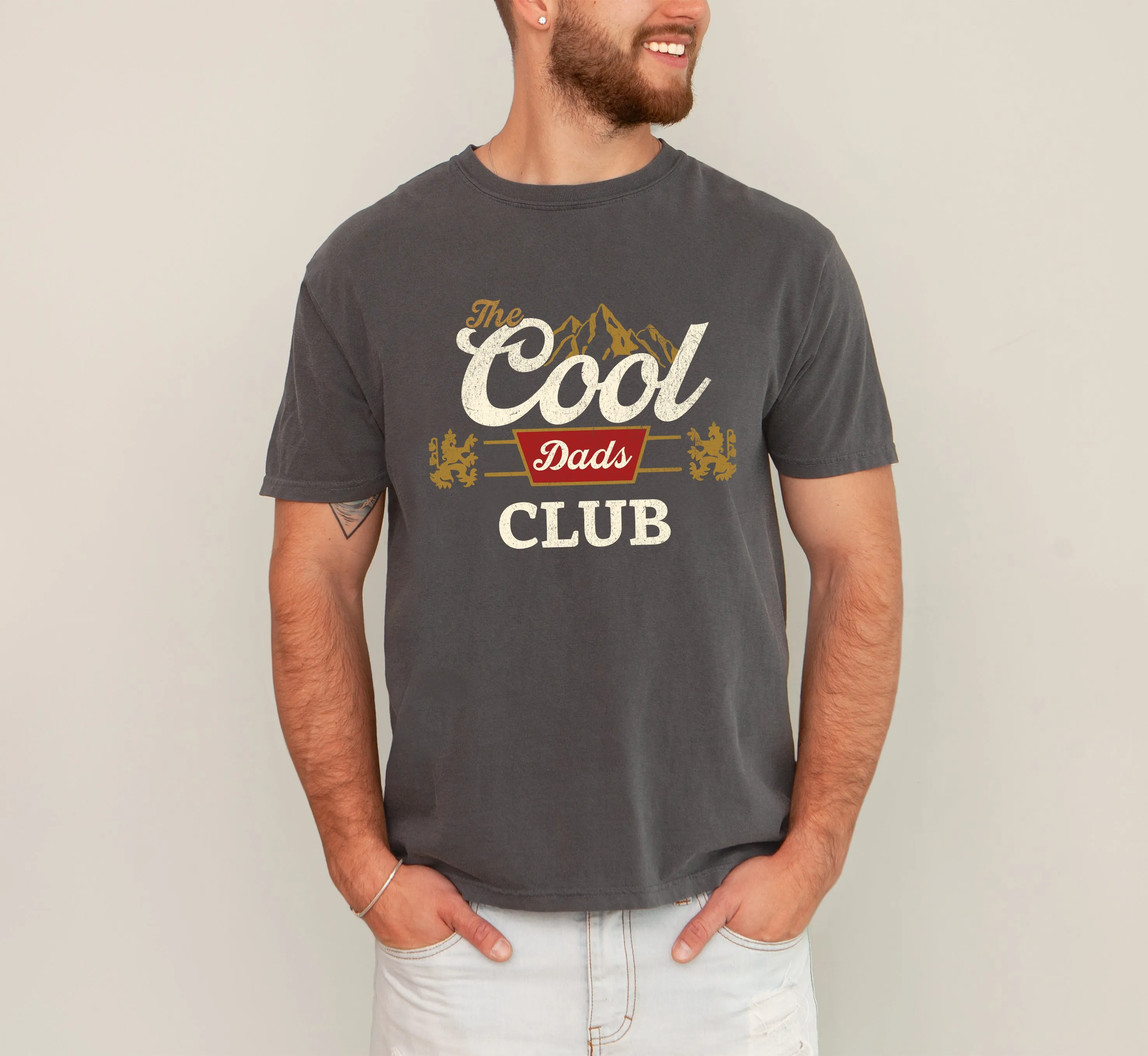 Cool Dads Club, Beer, Retro, The Man, The Myth, The Legend, Father's Day, Father Tshirt Comfort Colors T-Shirt sold by Refinery Number One