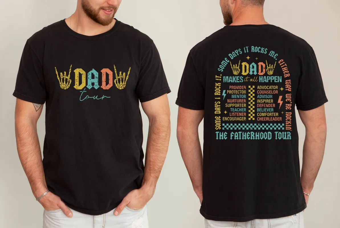Dad Tour, Rock and Roll, Music, Concert, Father's Day, Fatherhood, Some Day It Rocks Tshirt Comfort Colors T-Shirt sold by Refinery Number One