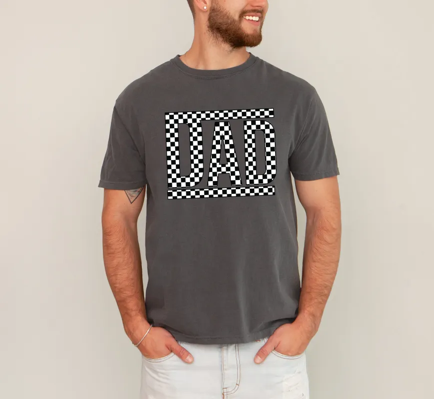 Dad, Retro, Checkered, Vintage, Father's Day, For Men, Husband Tshirt Comfort Colors T-Shirt made by Refinery Number One