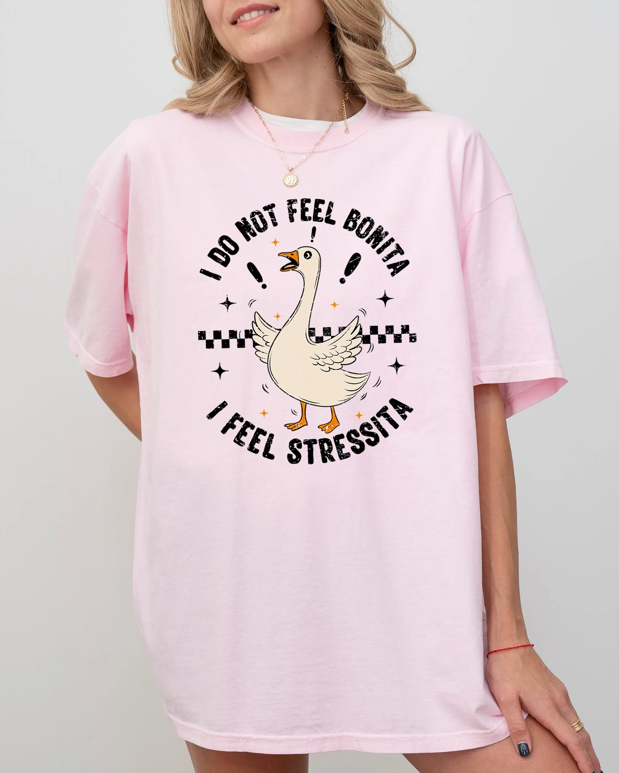 No Bonita, Feel Stressita, Stress, Silly Goose, Funny, Aesthetic, Meme, Mental Health, Self Care Tshirt Comfort Colors T-Shirt sold by Refinery Number One product image thumbnail 3
