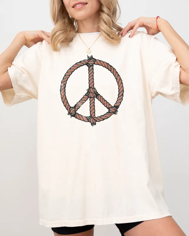 Peace, Country, Western, Cowboy, Lasso, Cowgirl, Positivity Tshirt Comfort Colors T-Shirt sold by Refinery Number One