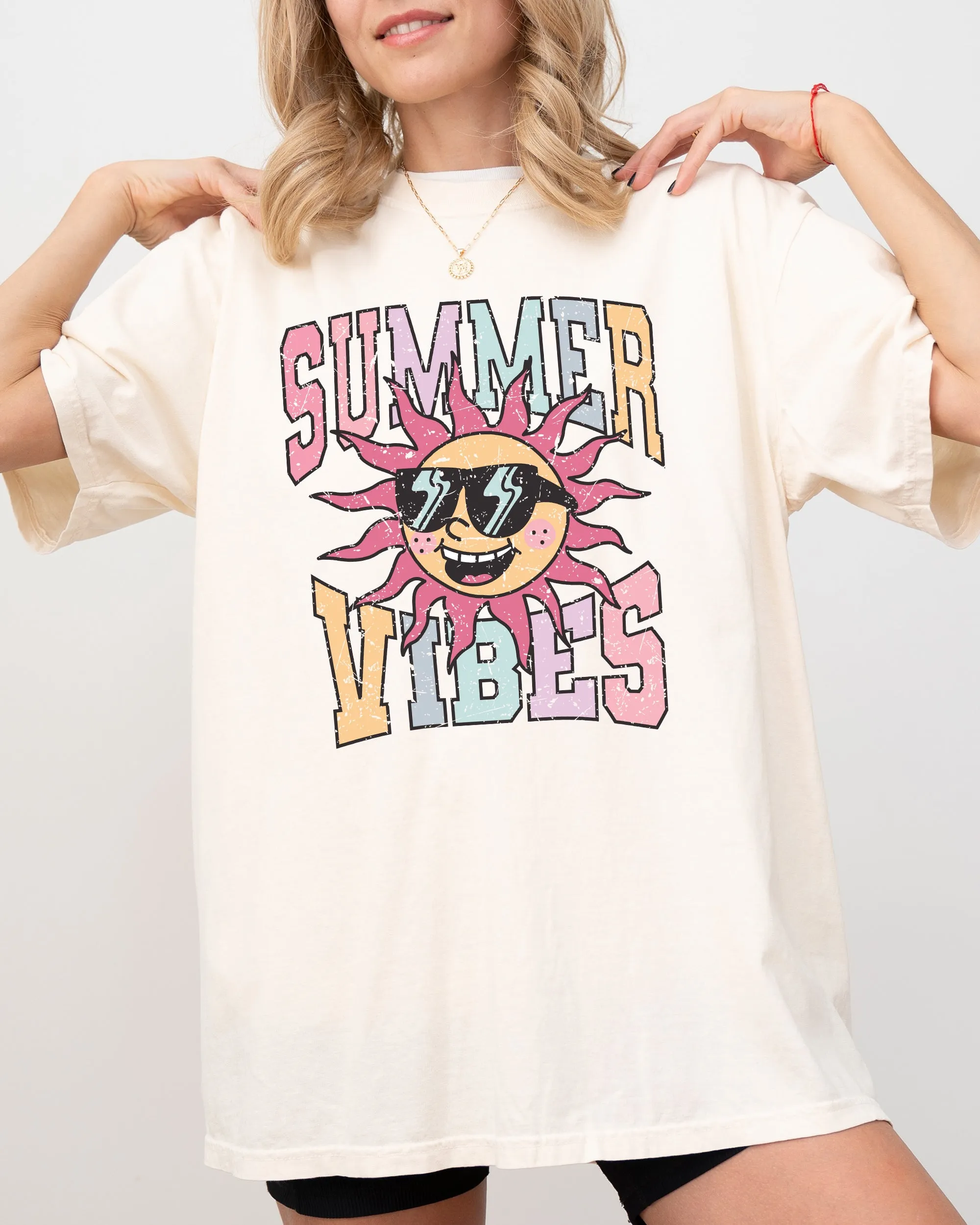 Summer Vibes, Retro, Hot Girl Summer, Beach Vacation Tshirt Comfort Colors T-Shirt sold by Refinery Number One product image thumbnail 2