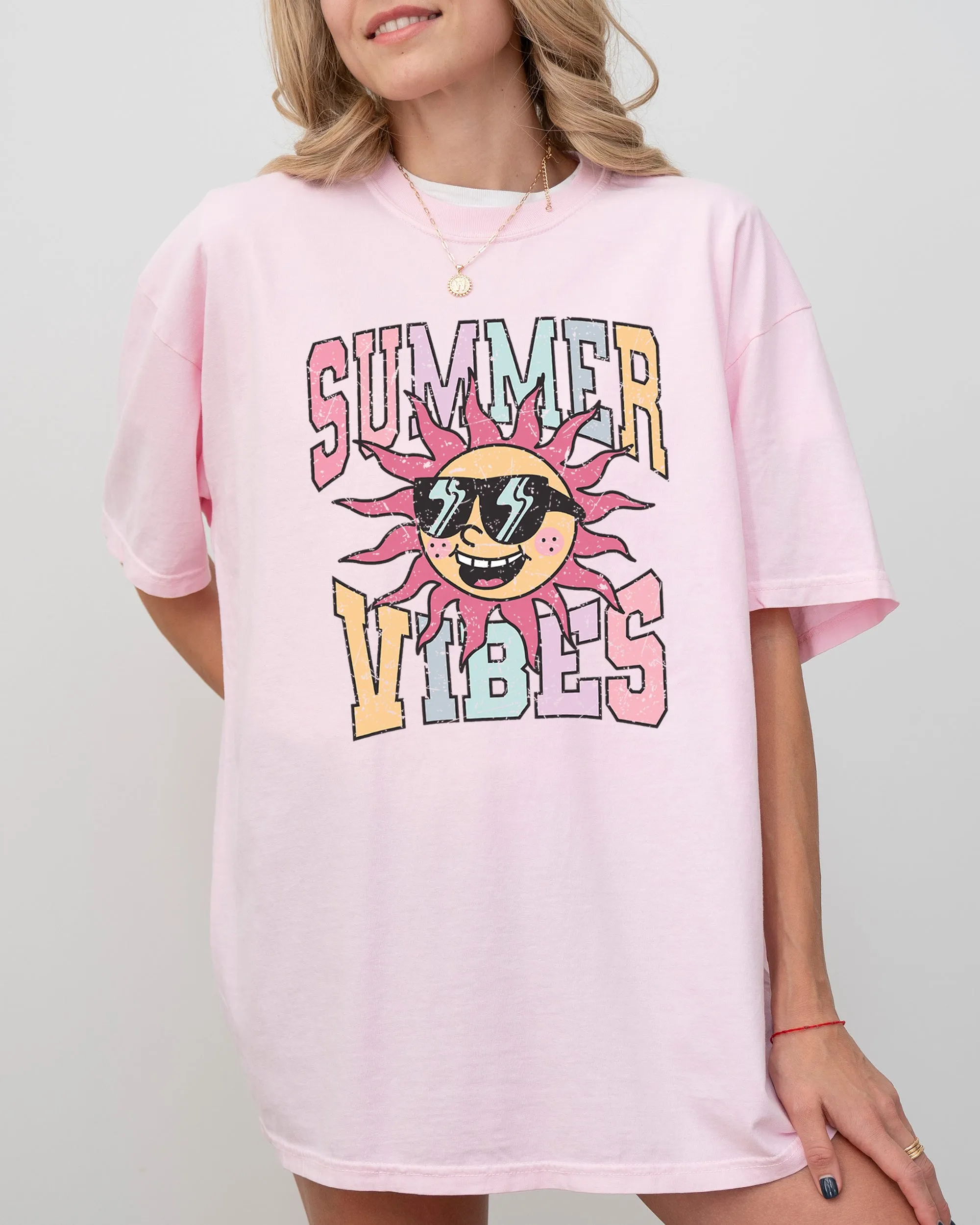 Summer Vibes, Retro, Hot Girl Summer, Beach Vacation Tshirt Comfort Colors T-Shirt sold by Refinery Number One product image thumbnail 4