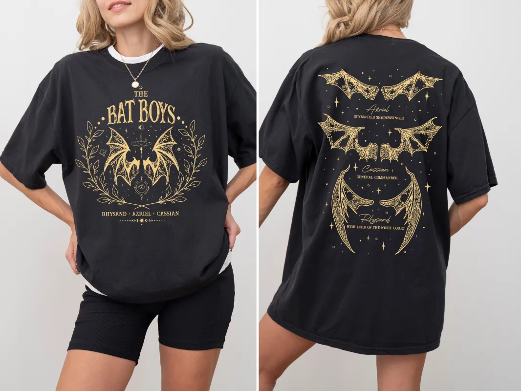 The Bat Boys, ACOTAR, Romantasy, SJM, Velaris, Rhysand, Azriel, Cassian Tshirt Comfort Colors T-Shirt sold by Refinery Number One