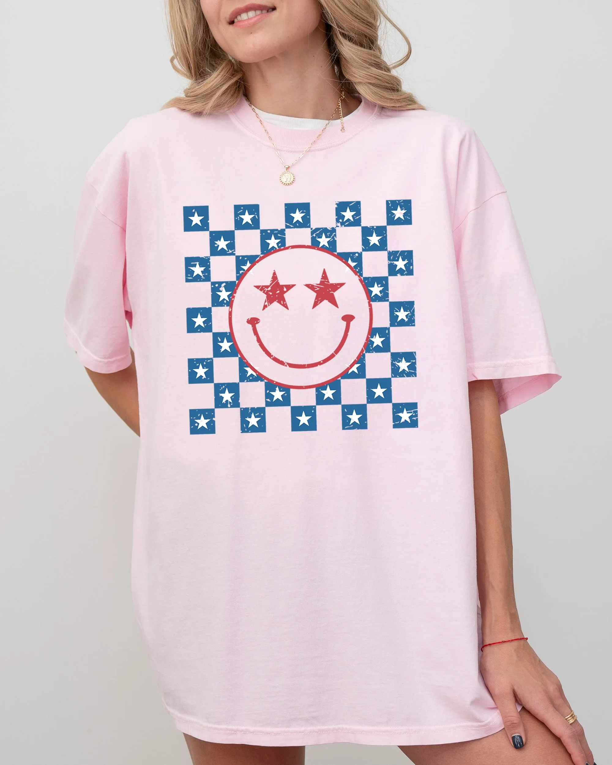 USA Smiley Patriotic America Retro Vintage Independence Day Fourth Of July Comfort Colors Tee sold by Refinery Number One product image thumbnail 2