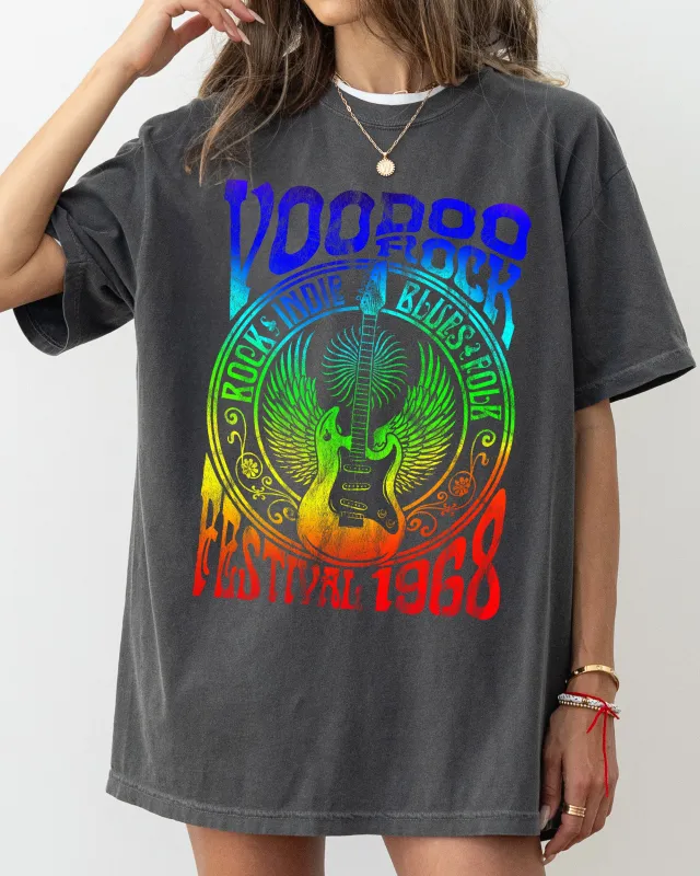 Voodoo Rock Festival, Concert, Music, Festival, Retro Tshirt Comfort Colors T-Shirt made by Refinery Number One