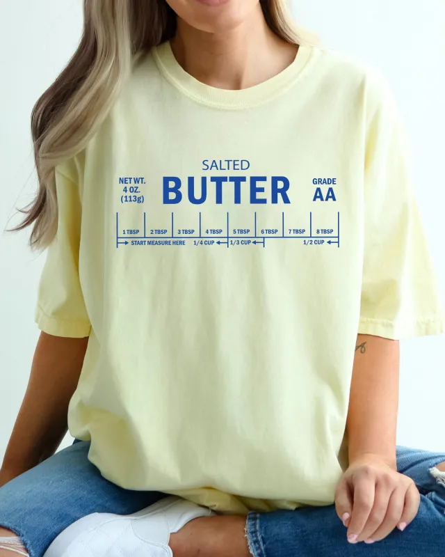 Salted Butter, Funny, Sassy, Humorous, Comfort Colors Tshirt sold by Refinery Number One