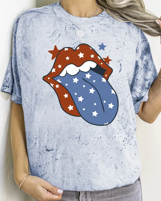 Retro Party In The USA, Vintage, Tongue Color Blast, Comfort Colors Tshirt sold by Refinery Number One